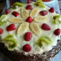 Cake with Cream and Fruits
