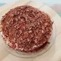 Торта с домашен блат и настърган шоколад