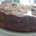 Торта с кафяви пандишпанови изрезки