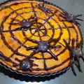 Chocolate Cobweb Cake for Halloween