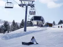 1,5 meters reached the snow cover in Bansko Ski Area