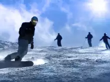 Incident snowboarding in Bansko