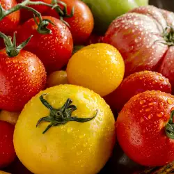 Различните цветове домати и тяхното съдържание