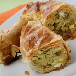 Phyllo Pastry with Potatoes and Mince