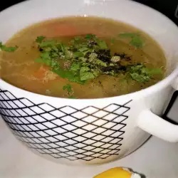 Бистра зеленчукова супа с фиде