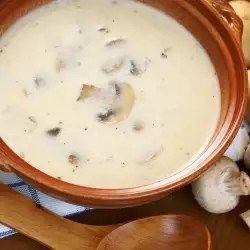 Картофена крем-супа с гъби