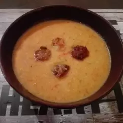 Доматена супа по индийски с кюфтенца по български