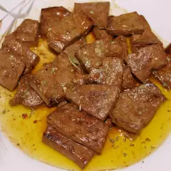 Naturally Fried Liver with Red Wine Sauce