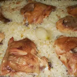 Ориз на фурна с пилешки фенери