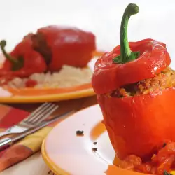 Stuffed Peppers with Rice and Mushrooms