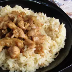 Arabic-Style Chicken with Noodles and Rice