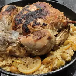 Пиле по марокански с кускус
