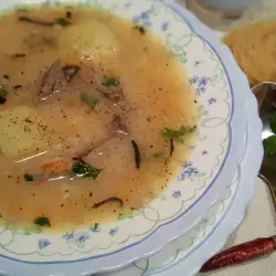 Пилешка супа от дробчета и воденички