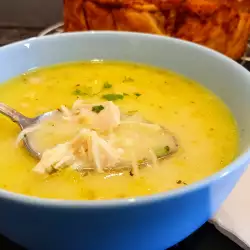 Thick Chicken Soup with Leeks and Parsnips