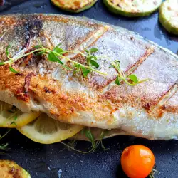 Grilled Sea Bream on a Hot Plate