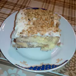 Сиропирана торта с домашен крем и блатове