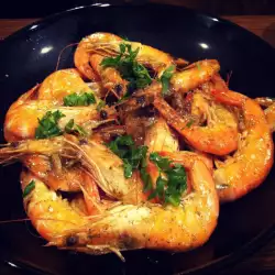 Shrimp in a Pan