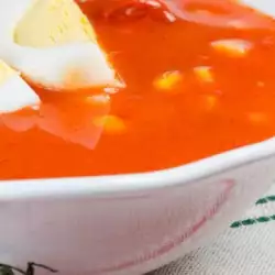 Доматена супа с целина