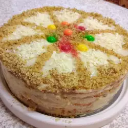 Торта с точени кори и домашен крем