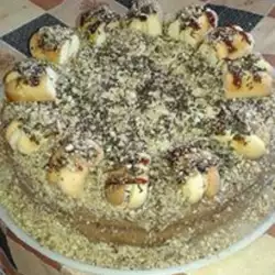 Шоколадово- лешникова торта