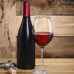 Червеното вино е идеално с гъби