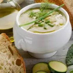 Крем супа с тиквички и бекон