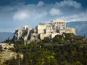 Романтични градове - Снимка Атина и акропола