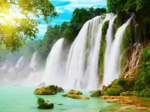 Най-красивите водопади в света - Снимка Detian Waterfall във Китай