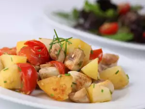 Potatoes with peppers