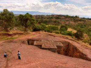 Исторически Забележителности - Снимка Етиопската Църква Лалибела
