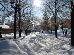 Банско през зимата - Снимка Зимен Ден в Банско