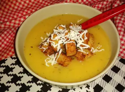 Суп-пюре из курицы с картофелем