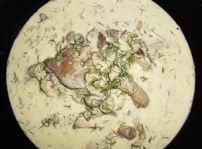Сливочный соус с грибами и Фетаксой «С маслинами и паприкой»