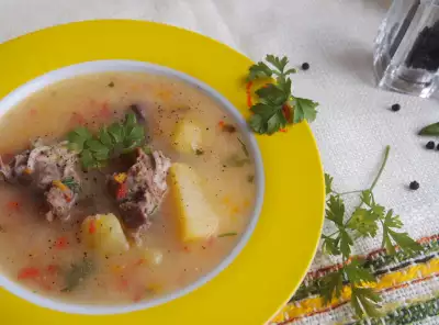 Вермишелевый суп из утки
