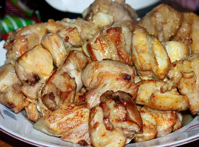 Жареное мясо с грибами - malino-v.ru