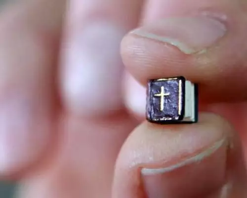 The Smallest Bible in the World is 0.04 Square mm