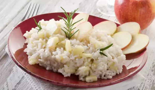 Apple risotto