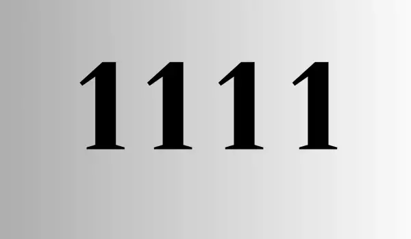  Значение на цифрата 1111 