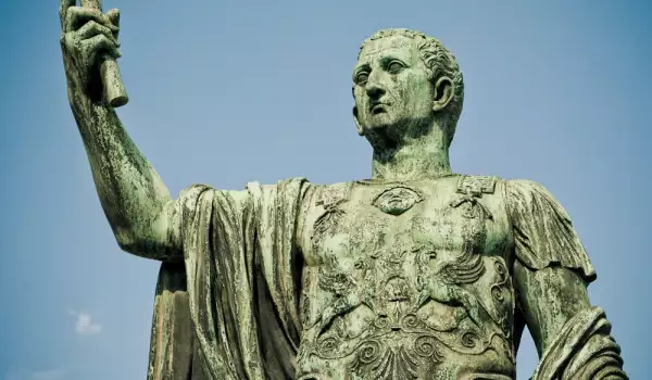 A statue of Caesar from ancient Rome