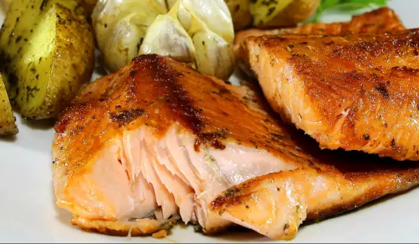 Salmon is a source of astaxanthin