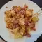 Scrambled Eggs with Bacon and Cauliflower