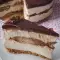 Tiramisu cheesecake met lange vingers, mascarpone en koffie