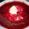 Winter Soup with Beetroots and Horseradish