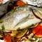 Sea Bream in Foil with Red Onion and Grapefruit