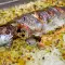 Oven-Baked Rainbow Trout with Rice and Leeks