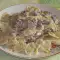 Farfalle with Cream Sauce and Smoked Bacon