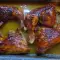Chicken Legs Glazed with Barbecue Sauce