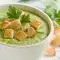 Pea Cream Soup with Broccoli