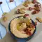 Hummus with Dried Cherry Tomatoes and Savory Herb