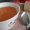 Cream of Red Lentil Soup wit Roasted Red Peppers